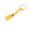 Adjustable Cord Empty Stone Holder Wax Rope Key Rings DIY Natural Quartz Crystal Healing Stone Net Bag Pendant fit for 1.5-2.3cm stone