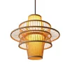 Pendant Lamps Southeast Asia Art Bamboo Wicker Rattan Lamp Modern Led Dining Room Light Fixtures Decor Hanging Lighting Luminaire