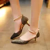 Dress Shoes Women Pumps Extrem Sexy High Heels Thin Female Wedding Gold Sliver White Ladies Size 34-40