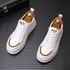 New White and Spring Summer 2024 Korean Small Version of the Trend Thick Sole Leisure Low Top Breathable Board Shoes A19 230 900