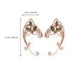 Ear Cuff 1 Par eleganta legering Ear Bone Clips Exquisite Elf Ear Clips Female Earrings 230512