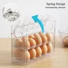 Organization BounceType Egg Storage Pallet Box Timed Egg Holder For Refrigerator Side Door Egg Storage Container Fresh Tray Kitchen Tools Wh