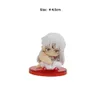 Figury zabawek akcji inuyasha q wersja gashapon lalka model mioku kreskówka figura PVC Doll Ornaments Prezent zabawek