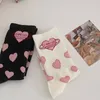 Socks Hosiery ita JK Girls Female Version of The Tube Ins Love Japanese Cute Student White Jk Red Long Cotton 230512