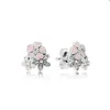 Rose Fleur Marguerite Boucles D'oreilles pour Pandora Authentique En Argent Sterling Parti Designer Bijoux Boucles D'oreilles Ensemble Pour Femmes Filles Sœurs Cadeau boucle d'oreille avec Boîte D'origine