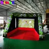 Portable 12x12ft inflatable football penalty shootout inflatable soccer goal post kick games target for rental business