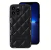 (200 stycken) TPU+ PC -telefonskyddsfodral för iPhone 11 12 13 14 Pro Max Pu läder diamantform