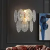 Wall Lamps Crystal LED Lamp European Retro Aisle Bedside Luxury Living Room Decoration