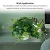 Fleurs décoratives 2 pièces plantes artificielles Simulation en pot feuille en plastique intérieur extérieur bureau mariage toile de fond Arrangement affichage