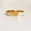 Klassieke armband 18k gouden armband voor mannen emaille armband heren dames manchetarmband liefhebbers armband 12 mm breed met