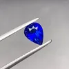 Lösa ädelstenar aig qh 1.32ct naturen Sri Lanka Origin Royal Blue Sapphire Gems Pärlor för DIY -smycken