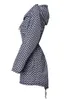 معاطف الخندق النسائية النساء 2023 فصل الشتاء الشتاء رقيقة معطف البولكا دوت امرأة zip-up