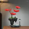 Декоративные цветы смоделировать фальшивое дерево гостиную домашнюю украшение на рабочем столе искусственное растение и украшения