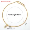 Chains ZHUKOU Dragonfly&eyes Charms Necklace For Women Star Moon Stainless Steel Necklaces Jewelry Men Choker Wholesale VL256