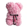 Fleurs décoratives couronnes vente ours rouge Rose artificielle Teddi de décoration saint valentin noël cadeau pour les femmes goutte