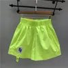 Damen-Shorts DAYIFUN Sommer-Frauen-Süßigkeit-Farben-Shorts mit hoher Taille, A-Linie, weites Bein, kurze Hosen, neongelb, koreanische Freizeitkleidung, 230515