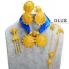 Свадебные украшения наборы Anniyo Эфиопские ювелирные украшения наборы ожерелья серьги кольцевые браслеты.