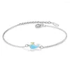 Bangle Cute Little Whale Blue Dolphin Silver Color Bracelets For Women Girl Gift Pulseira Jewelry