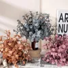 Kwiaty dekoracyjne sztuczny liść major kolorowy biuro dekoracje domowe roślina Fałszywe zapasy stołowe dekoracja jesienna rzemiosło