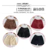 Women's Shorts Outer Wear Korean Autumn Winter High Waist Wide-leg Pants Bright Silk Wool Bottoming Boots Casual