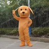 Disfraz de Mascota de perro marrón de rendimiento, vestido de Carnaval de alta calidad, traje de publicidad al aire libre Unisex de Navidad de Halloween