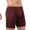 Underpants iKingsky Men's Breathable Long Leg Boxer Briefs Sexy Bulge Trunks No Ride Up Shorts Underwear Seamless Pouch Under Panties 230515