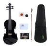 Violon acoustique Yinfente 5 cordes noir 4/4 érable + étui sans épicéa + archet + colophane # VL1