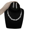 Orecchini di collana set eleganti bramose gioielli di strass per la perla e drop compleanno regalo per la festa della mamma