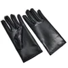 4Pair Fashion Punk Patent Leather Gloves Dance Stage Performance Etiketthandskar