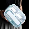 Bento-dozen Japanse draagbare lunchbox roestvrijstalen voedselcontainer voor kinderen geïsoleerde lunch snack container opslag lekbestendige Bento Box 230515