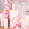 Decorazione per feste 5 pezzi / set) Supporto per torta in oro Set Metallo bianco o decorazioni per cupcake a specchio Display per piedistallo da dessert Yudao363