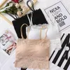 Camisoles Tanks Frauen Spitze Sexy Floral Tops Weibliche Träger Dessous Atmungsaktive Soft Komfortable Bralette Dünne Nahtlose Top S42