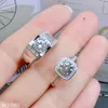 Bagues en grappe KJJEAXCMY bijoux fins Mosang diamant 925 en argent Sterling Couple femmes hommes bague Support Test belle