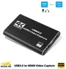 USB 3.0 4K 60Hz HDMI CARTURE CARDUSE CARDATE 1080P للعبة تسجيل لوحة البث المباشر مربع تخزين USB GRACKBER لكاميرا وحدة التحكم في اللعبة