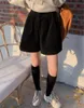 Shorts pour femmes Flectit 90s Bermuda Shorts pour femmes taille haute jambe large Shorts en velours côtelé dames adolescente Vintage tenue 230515