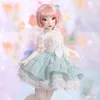 Dolls BJD 14 Kaluu com YVLU Grande peito de salto alto e pés lisos Candy Candy Color Sweet Girls Resin Toys Gift Ball Junted 230512