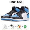 1 Spider-Verse Mens Basketball Shoes Jumpman 1S Black Toe Royal Reimagined Unc University Blue Patent Bred Lucky Green Lost Found Women Sports Sneakers