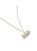 Chokers Kurshuni Brass Balance Bar Pearl Pendant Necklace For Women Luxury Quality Cubic Zirconia Jewelry Set Trend Accessories 230512