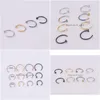 Nose Rings Studs 6/8/10Mm Punk Stainless Steel Fake Ring C Clip Lip Earring Helix Rook Tragus Faux Septum Body Piercing Je Dhgarden Dhkhb