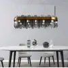 Hängslampor nordiskt sovrum glas ljuskrona restaurang bar ljus fixtur armaturlampor för heminredning