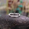 Полосы колец изысканные кубические тонкие кольца свадебная свадебная церемония вечеринка пальцем простые стильные женские украшения кольца