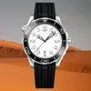 Relógio automático relógios mecânicos Mens relógios 41mm mostrador preto com pulseira de aço inoxidável moldura rotativa movimento transparente relógios de pulso à prova d'água