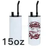 Shisha 15oz 20oz mit Rohrdeckel Sublimation Rauchen rostfreier Stahl Straight Bumbler Doppelwand Vakuum -Reisebech 4.23