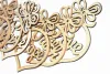 Lettre de Noël classique en bois Église Coeur Bulle Motif Ornement X'mas Arbre Décorations Party Favor Home Festival Ornements Cadeau Suspendu, 6 pc par sac