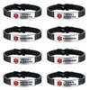 Charm Bracelets Type 1 Diabetic Bangle Bracelet 2 Silicone And Stainless Steel Logo Wristband Cool Men Women Jewelry