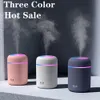 H2O Portable Mini Air Airfifier USB AROM Diffuser med cool dimma 300 ml för hem sovrum bilväxter renare humificador tre färg