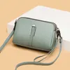 バッグショルダー2レザーの豪華な女性ファッションクロスボディバッグデザイナー女性ジッパー本物のオーガナイザー小さな財布