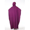 Ethnische Kleidung Frauen Gebetskleidungsstück Muslim 2PCS Hijabs Khimar Abaya Robe Kleid Full Cover Ramadan Thobe Kleid Islamisch Dubai Saudi Arab