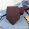 Dragkedja slips lata banden för kvinnor män 5-6-8 cm affärsslipsar mager smal brudgum party klänning bröllopslipsar närvarande