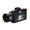 CAR DVR 3-kanaler för bilvideoinspelare 1080p Night Vision Dual Dashcam med GPS G-sensor 170 ° vidvinkel DVR Camera Monitor J08